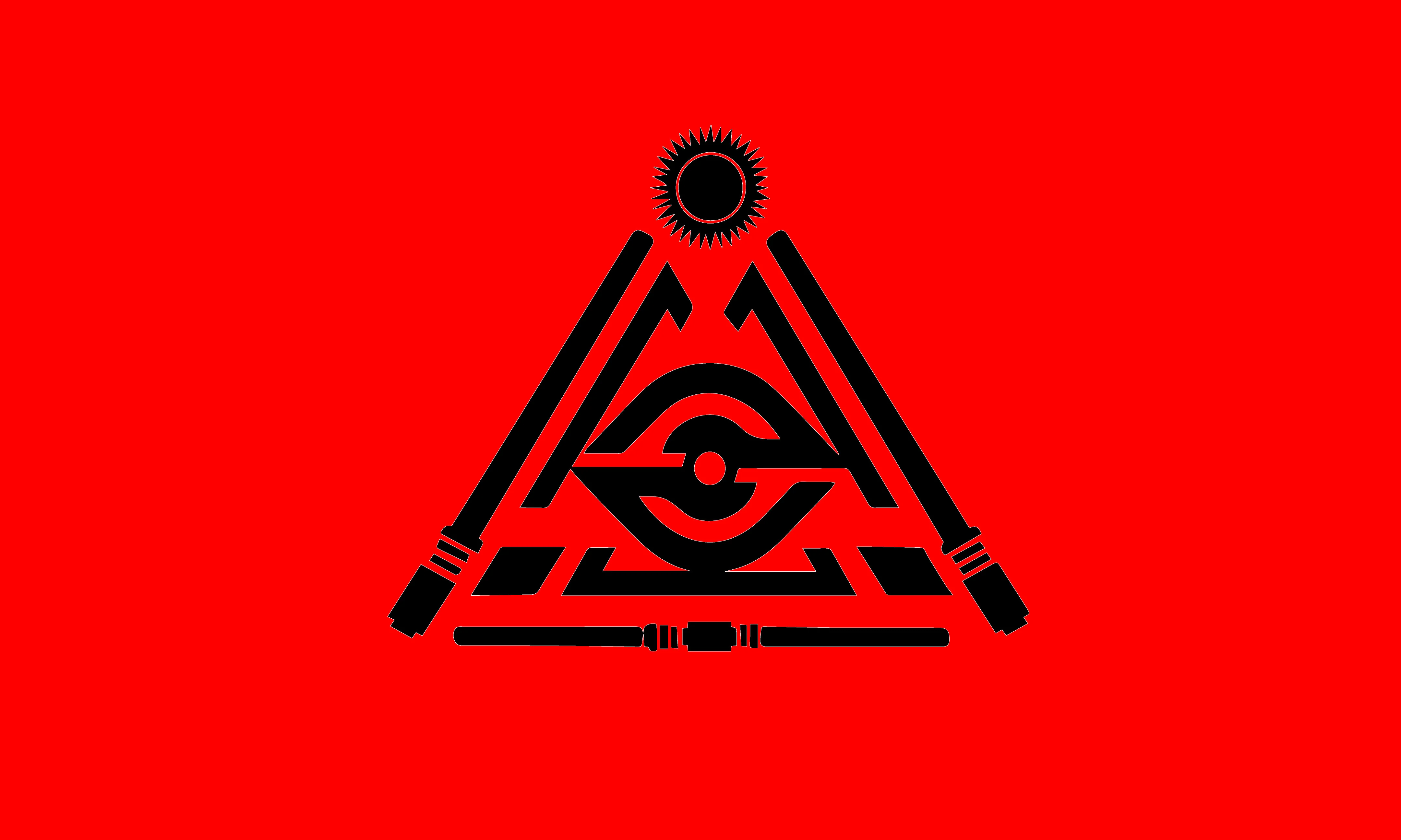 Crimson Dawn Red/Black Flag